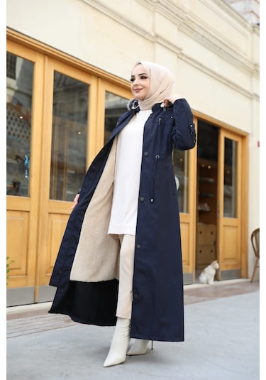 BATTAL BÜYÜK BEBEN KADIN İÇİ TAMAMEN KÜRLÜ Lacivert