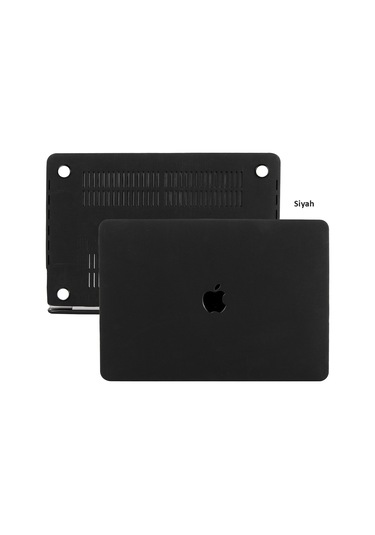 Macbook Uyumlu Air M1 Kılıf 13 İnç Kumaş Kaplama Goat Touchıd'li M1 Air A2337 A2179 A1932 İle Uyumlu Siyah