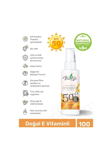 İlla Life D Vitamini Etkili Spf 50+Faktörlü Güneş Kremi