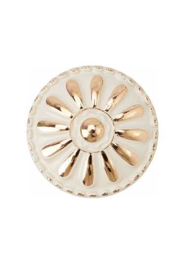 Beyaz Çinko Alaşımından Yapılmış Tek Parça Mantar Şeklindeki Dolap Kapı Kolu