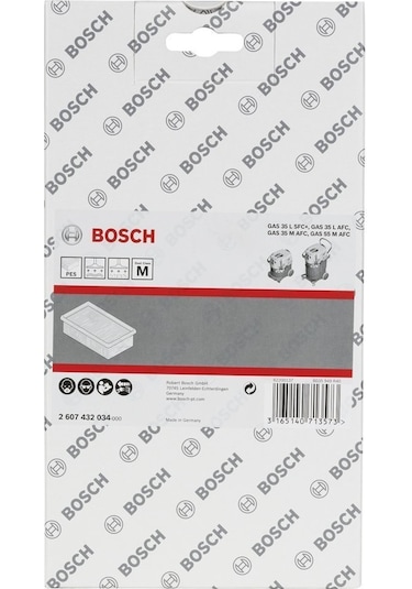 Bosch GAS35.55 Nano Kaplama Filtre - 2607432034