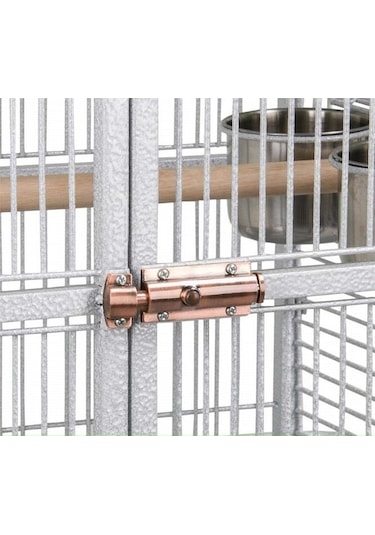 Dayang A10 Ayaklı Papağan Eğitim Kafesi 46x46x156cm Beyaz