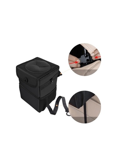 Createtech Sones Saklama Kovası Araba Koltuk Çöp Kancası Arka Vo