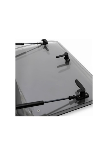 Babarvy 70x40cm 90 Amortisörlü Karavan Camı / Pencere Siyah