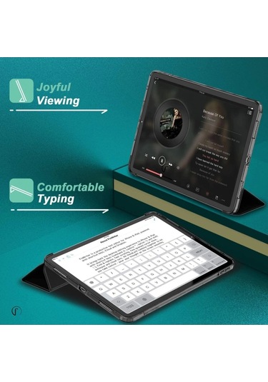 İpad Air Uyumlu 10.9 2022 10.nesil Redclick Smart Cover Kalem Bölmeli Standlı 1-1 Kılıf Kılıf