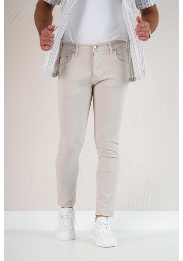 Fbı Skinny Slimfit Dar Paça Bilekten Pamuklu Kot Pantolon