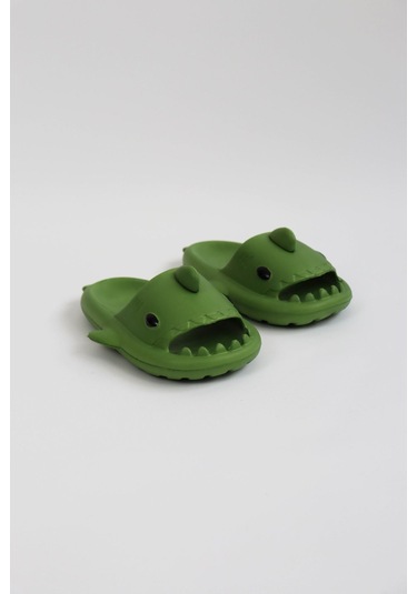 Wagoon Wg500 Köpekbalığı Haki Unisex Tam Ortopedik Terlik Shark Slides Haki