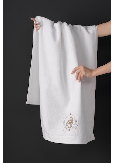 Varol %100 Microcotton Üst Kalite Havlu Seti Burç Nakışlı Akrep-standart Akrep Diğer