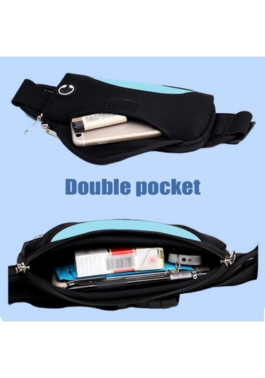 Willowhaven Erkekler İçin Su Geçirmez Koşu Bel Çantası Hafif Pratik Spor Aksesuarı Siyah Siyah
