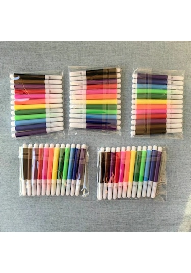 Fochsia 60lı 6 Renk Mini İşaretleme Kalemleri Seti Çizim Not Okul