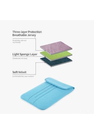 Lemestar 13" Ultrabook, Dizüstü Bilgisayar Ve Tablet İçin Antistatik Köpük Malzeme İş Güvenli El Çantası Gri Siyah