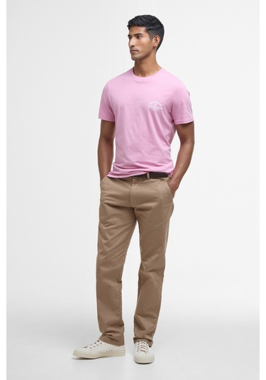 Barbour Cranmer Logo T-shirt Pı76 True Pink Pı76 True Pink