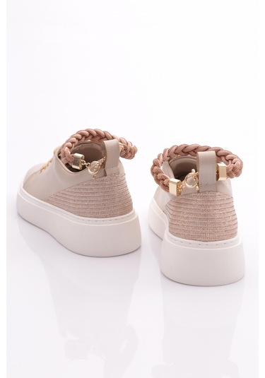 Dgn Es851 Kadin Kalin Taban Halhal Detayli Silver Taşli Sneakers Ayakkabi ES851-2007-R0152 Bej Dgn Es851 Kadin Kalin Taban Halhal Detayli Silver Taşli Sneakers Ayakkabi ES851-2007-R0152 Bej