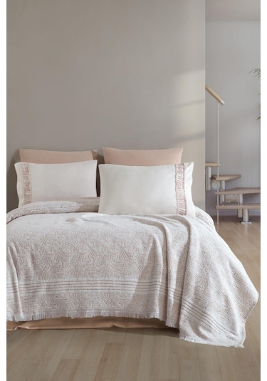 Elart Giza Battaniye Seti Tek Kişilik 4 Parça Taş Taş