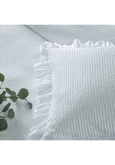 Linens Bsp Çift Kişilik Yatak Örtüsü Seti Beyaz
