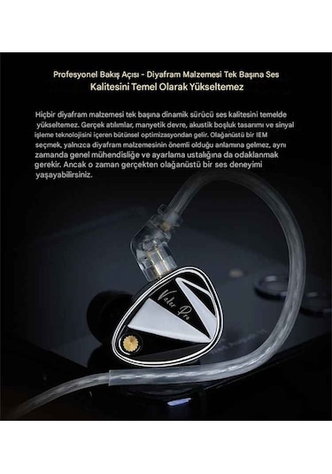 Kz Vader Pro 3dd Iem Bass Versiyon Kulak İçi Kulaklıklık Mikrofonlu Vader Pro