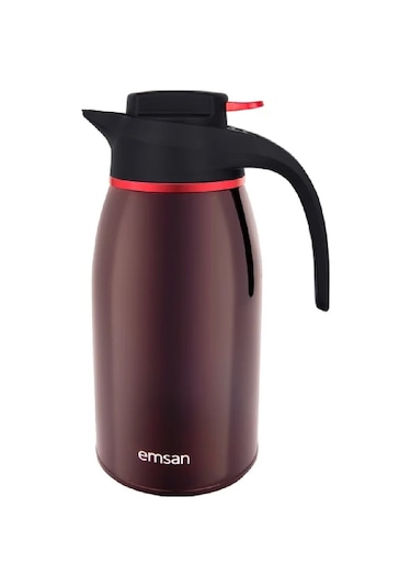Emsan Gama 12 Saat Sıcak Ve Soğuk Tutan Çelik Termos Bordo
