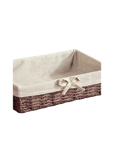 Xiaaokeji Dokuma Sepetler Piknik Sepeti Depolama Ekmek Tabağı Depolama Sepeti,c Kahverengi