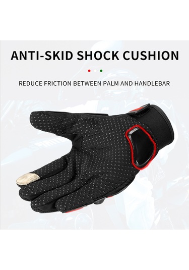 Ximistore9 Bsddp Motosiklet Eldiveni - Darbeye Dayanıklı, Kaymaz Avuç İçi, Dokunmatik Uçlu, Rahat Sürüş, Siyah 2xl