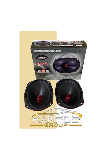 Boschmann Bm-69 Oto Midrange Oval 6x9 Inç 900 Watt 150 Rms 2 Adet