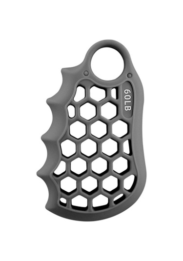 Petek Elastik Silikon Parmak Egzersizi Kavrama Güçlendirici Eğitim El Tutucu - Gri