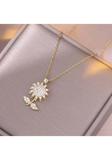 Bayan Kolye: Moda Estetiği Titanyum Çelik Kolye No.78 Çok REnkli