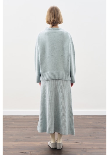 Chunky Oversıze Kazak Mavi Mavi