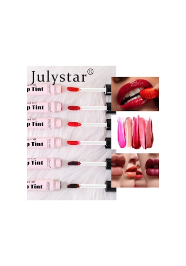 Vkemall Popüler Renklerde Tam Boy Ruj, Gün Boyu Etkili, Suya Dayanıklı, Nemlendirici, 6 Moda Rengi, Her Mevsime Uygun.