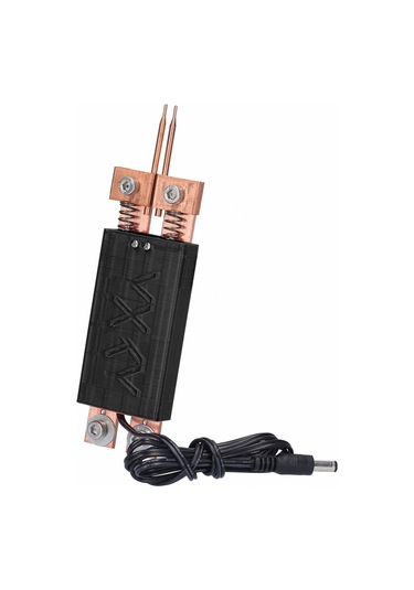 Vkemall 18650 Otomatik Tetikleyici El Tipi Nokta Kaynak Kalemi - Siyah, 3mm Çaplı İğne, 5cm Uzunluk, 12v Dış Güç Kaynağı