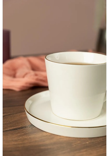 Korall Porselen Hediye Çay Seti 226 Ml Grace 243502724 Beyaz