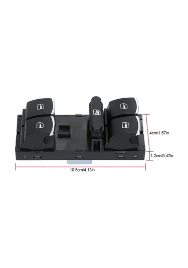 Besthome1 Volkswagen Cc/tiguan/passat/jetta Mk5-mk6 İçin Tam Otomatik Pencere Kontrolü Ana Anahtar - 5nd 959 857 Abs, Dayanıklı