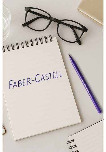 Faber-Castell Keçeli Kalem 20 Renk, Dayanıklı ve Parlak Renkler, Çocuklar İçin Güvenli, Su Bazlı Mürekkep