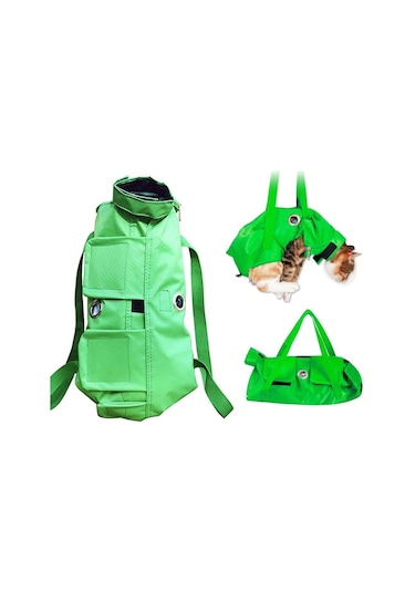 İncelenmesi Kırpma Tırnak Evcil Hayvan Taşıyıcı Tek Kollu Çanta Kedi Bakım Çantası Evcil Hayvan Sırt Çantası Kedi Bakım Sabitleme Çantası M