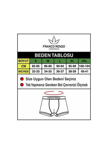 Franco Renzo Erkek 6'lı Lüx Kutulu Pamuklu Ve Likralı Boxer Yeşil - Haki - Beyaz - Hardal - Taş - Bebe Mavi Franco Renzo Erkek 6'lı Lüx Kutulu Pamuklu Ve Likralı Boxer Yeşil - Haki - Beyaz - Hardal - Taş - Bebe Mavi