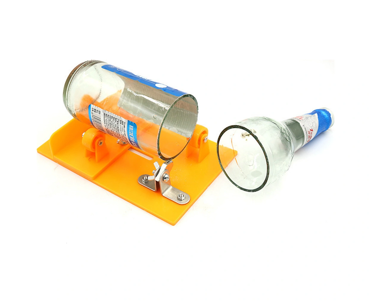 Folinda Cam Şişe Kesici, Karbür Uçlu Dıy Alet, 20-230mm Çap Aralığı, Abs Malzeme, Kesim Verimliliği, Sarı