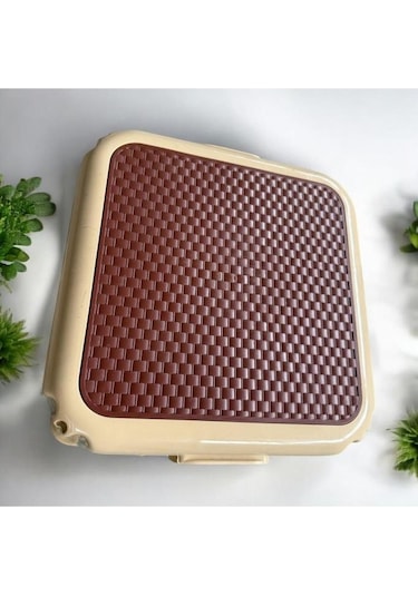 4 Adet Modern Orta Boy Plastik Mutfak, Banyo, Balkon Ve Bahçe Taburesi Krem