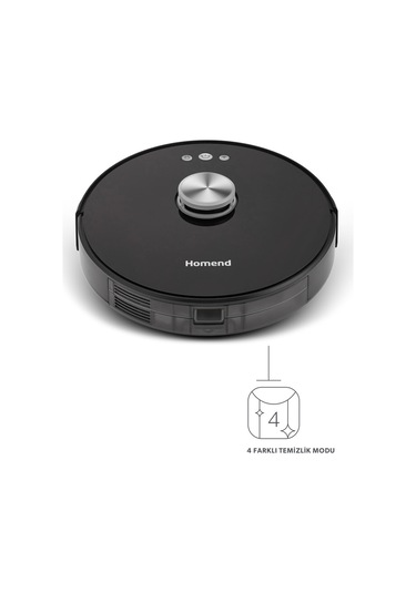 Homend Alex Laser Pro+ 1283H Siyah Moplu ve Haritalamalı Akıllı Robot Süpürge