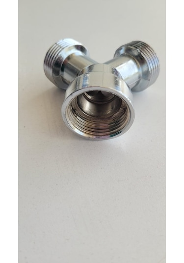 Çamaşır Makinesi Musluk Çatalı Krom 3/4 Ölçü Standart Metal