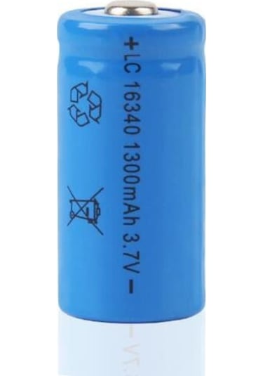 16340 Cr123A 1300Mah 3.7V Li On Şarjlı Pil 500 800 Cycle