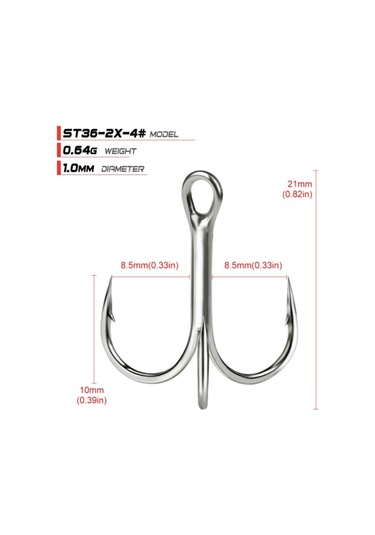 MSO VIP Kalite 3 Kollu 2X & 4X Yüksek Karbonu Olta Balık İğne