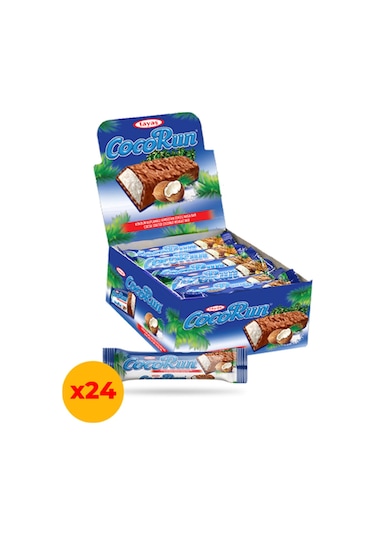 Tayaş Cocorun Sütlü Hindistan Cevizli Nuga Bar 24 x 20 G