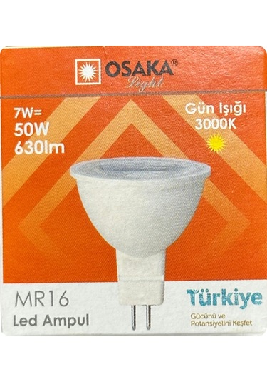 10 Adet Osaka 7w 50w Sarı Işık 3000k G4 Duylu İğne Bacak Led Çanak Ampul