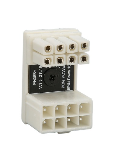 Tenfowee Gpu Pcıe Bağlayıcı 180 Derece, Beyaz 8pın Döndürücü, Abs Kasa, Çift Taraflı Snap, Kablo Düzeni Güzelleştirici, Sabit Besleme Ph38bw