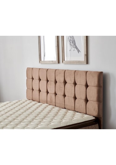 Nironyatak Niron Latte 120X200 Cm Tek Kişilik Yatak Baza Başlık Seti - Sert