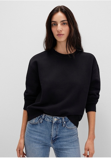 Mavi Kadın Bisiklet Yaka Sweatshırt Siyah 1s10390-900 Siyah