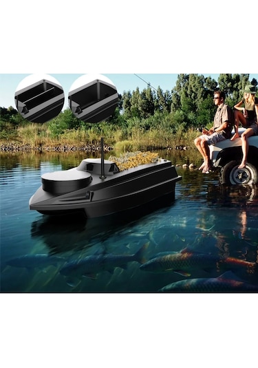 Sazan (YEMLEME TEKNE VE BOT)gps Model Oto Pilot Akıllı Kumanda Son Versiyon Tekne Siyah