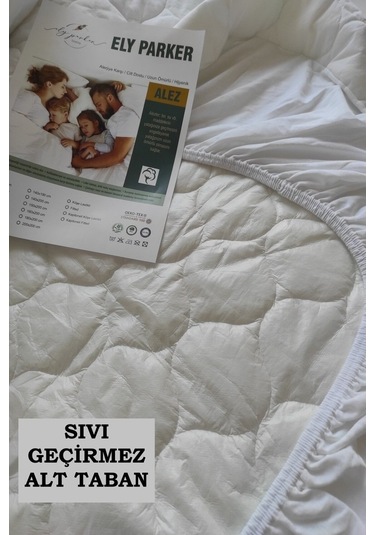 Kapitoneli Fitted Sıvı Geçirmez Alez Yatak Koruyucu Beyaz