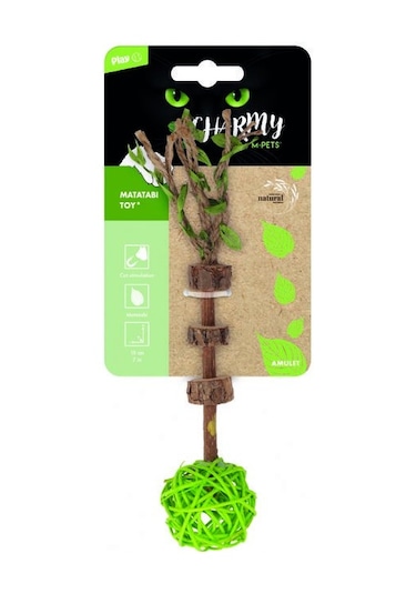 M-pets Charmy Amulet Matatabi Kedi Oyuncağı Green