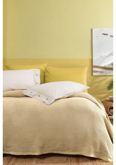 Yataş Liny Çift Kişilik Pike Takımı - Bej