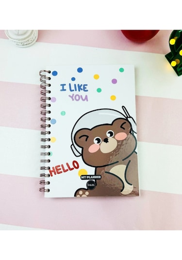 I Like You Tasarımlı Konuşan Ajanda Çok Renkli